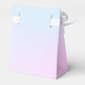 Moderne pastel roze wolk negen Baby shower Bedankdoosjes (Achterkant)