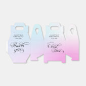 Moderne pastel roze wolk negen Baby shower Bedankdoosjes (Uitgevouwen)