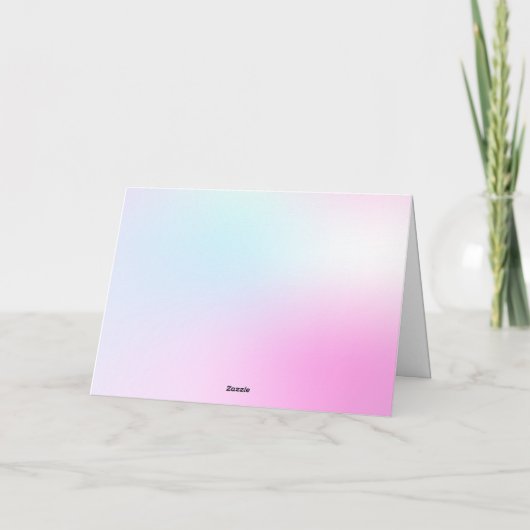 Moderne pastel roze wolk negen Baby shower Bedankkaart (Achterkant)