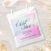 Moderne pastel roze wolk negen Baby shower Bedankzakje (Geknipt)