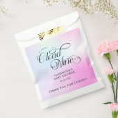 Moderne pastel roze wolk negen Baby shower Bedankzakje (Gezegeld)