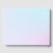Moderne pastel roze wolk negen Baby shower Gastenboek (Achterkant)