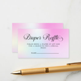 Moderne pastel roze wolk negen Baby shower Informatiekaartje