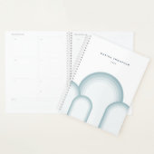 Moderne pastel salie groen retro planner (Display)