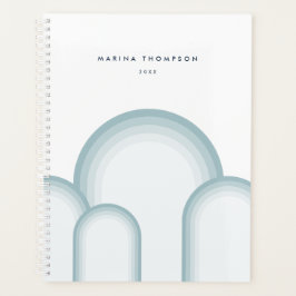 Moderne pastel salie groen retro  planner