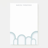 Moderne pastel salie groen retro post-it® notes (Voorkant)