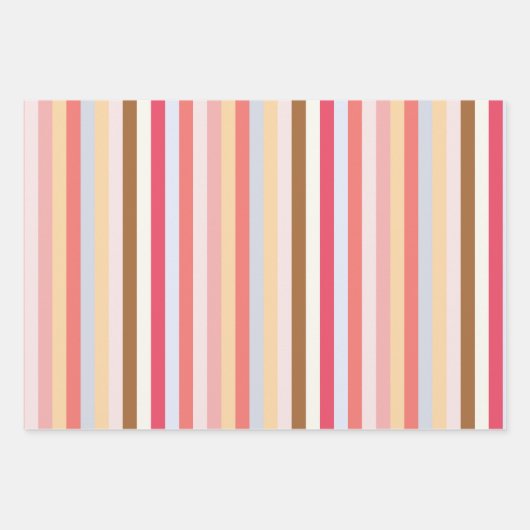 Moderne pastel Snoep streep Inpakpapier Vel (Voorkant 2)