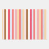 Moderne pastel Snoep streep Inpakpapier Vel (Voorkant)