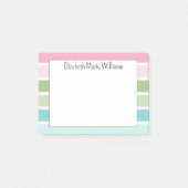 Moderne Pastel Strepen Post-it® Notes (Voorkant)