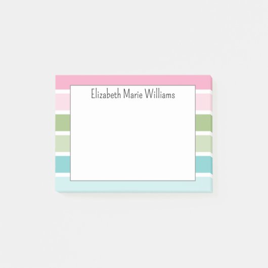 Moderne Pastel Strepen Post-it® Notes (Voorkant)