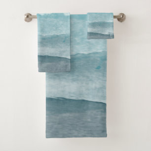 Moderne pastel terrazzo patroon badhanddoek set bad handdoek