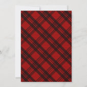 Moderne Pastel Turquoise Rood Gingham Plaid Geruit Kaart (Achterkant)