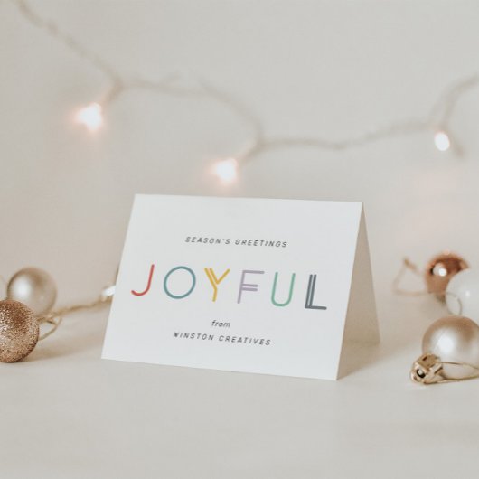 Moderne Pastel Vreugdevol Bedrijf Zakelijke Vakant Kaart