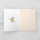 Moderne pastel waterverf bloemenverjaardagskaart bedankkaart (Binnen)