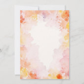 Moderne Pastel Waterverf Floral Sweet 16 Verjaarda Kaart (Achterkant)