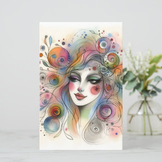 Moderne Pastel Whimsical Scrapbook Papier 