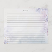 Moderne pastelbloemen Vrijgezellenfeest paarse vee (Achterkant)