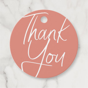 Moderne pastelelegante typografie bedankt bedankjes labels