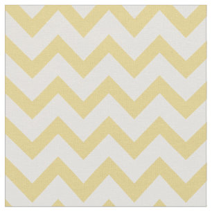 Moderne pastelgele en witte chevronpatroon stof