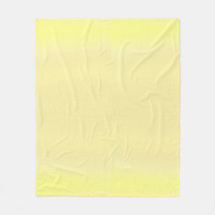 Moderne pastelgele gradiënt fleece deken