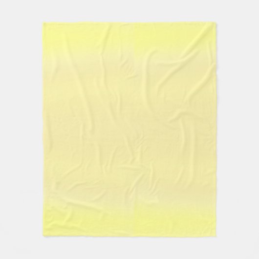 Moderne pastelgele gradiënt fleece deken (Voorkant)