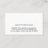 Moderne pastelgradiënt Bold Salon Kortingskaartje (Achterkant)