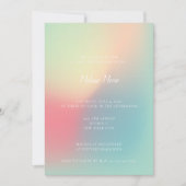 Moderne pastelgradiënt Genderneutraal Baby shower Kaart (Voorkant)