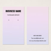 Moderne pastelgradiëntetsy-earning visitekaartje (Voorkant /achterkant)