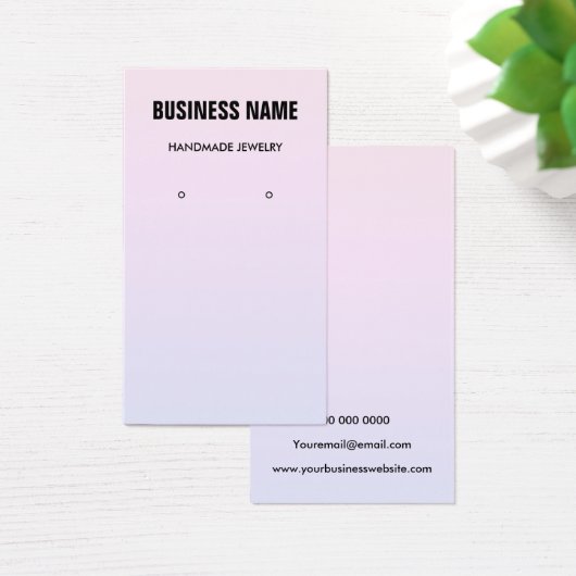 Moderne pastelgradiëntetsy-earning visitekaartje (Bureau)