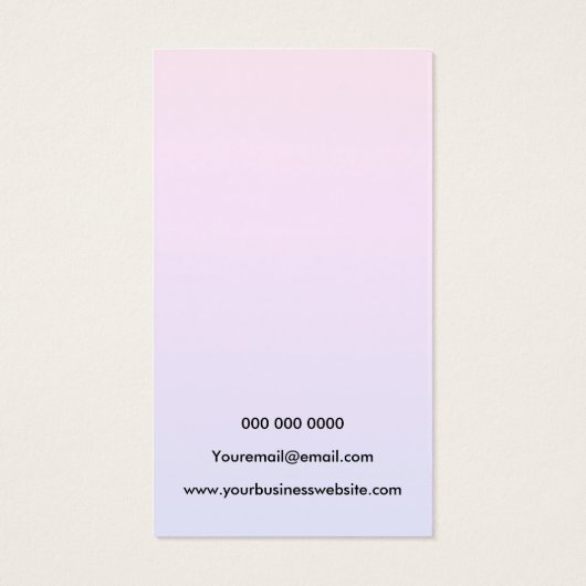 Moderne pastelgradiëntetsy-earning visitekaartje (Achterkant)