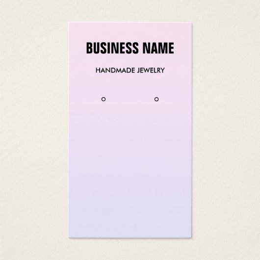 Moderne pastelgradiëntetsy-earning visitekaartje (Voorkant)