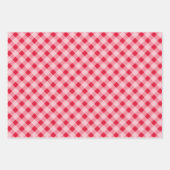 Moderne pastelkerstsneeuwvlecht stip inpakpapier vel (Voorkant 2)