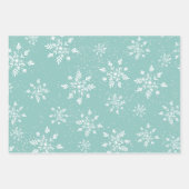 Moderne pastelkerstsneeuwvlecht stip inpakpapier vel (Voorkant)