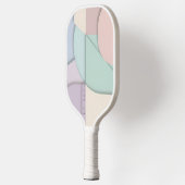 Moderne Pastelkleur Blok Abstract Gelaagd Pickleball Paddle (Links)