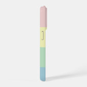 Moderne Pastelkleur Blok Beginletter & Aangepaste  iPhone Hoesje (Rechterkant)