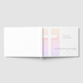 Moderne pastelkleuren van de eerste Heilige Commun Gastenboek (Volledig)