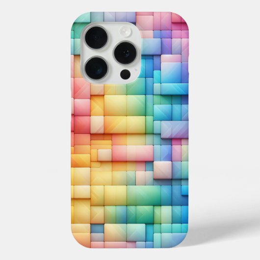 Moderne Pastelkleurige Candy Block Hoestelcase Zac Case-Mate iPhone Case (Achterkant)