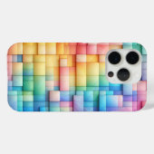 Moderne Pastelkleurige Candy Block Hoestelcase Zac Case-Mate iPhone Case (Achterkant (horizontaal))