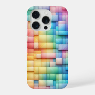 Moderne Pastelkleurige Candy Block Hoestelcase Zac iPhone 15 Pro Case