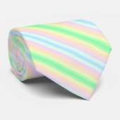 Moderne Pastelkleurige Kleurverloop Gestreepte Nek Stropdas (Opgerold)