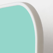 Moderne pastelmunt monogram vrouwelijk pickleball paddle (Links Detail)