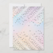 Moderne pastelregenboogstraal Eenvoudig script Afs Kaart (Achterkant)