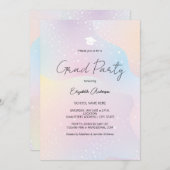 Moderne pastelregenboogstraal Eenvoudig script Afs Kaart (Voorkant / Achterkant)