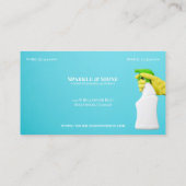 Moderne pastelreiniging visitekaartje (Achterkant)