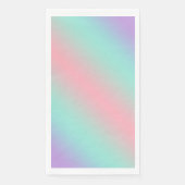 Moderne pastelroze munt paarse gradiënt servet (Voorkant)