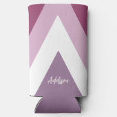 Moderne pastelroze seltzer blikjeskoeler (Achterkant)