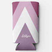 Moderne pastelroze seltzer blikjeskoeler (Voorkant)