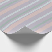  moderne pastelstrepen cadeaupapier (Hoek)