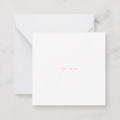 Moderne pasteltypografie afstuderen briefkaart (Achterkant)