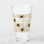 Moderne pastroze en groene avvocaat glas (Voorkant)